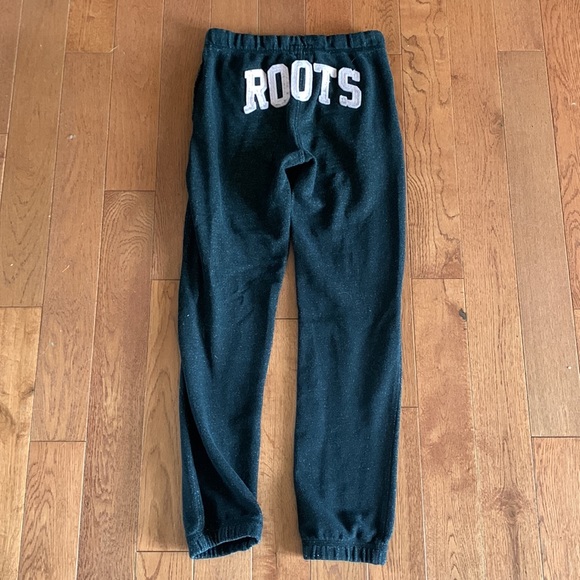 Kids black and pink roots sweat pants - Picture 2 of 4